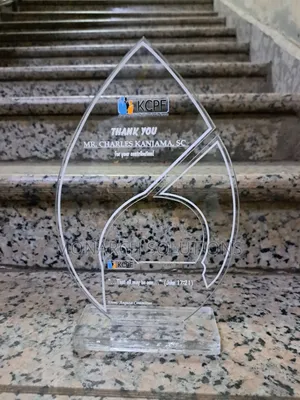 Crystal Clear Award With Details