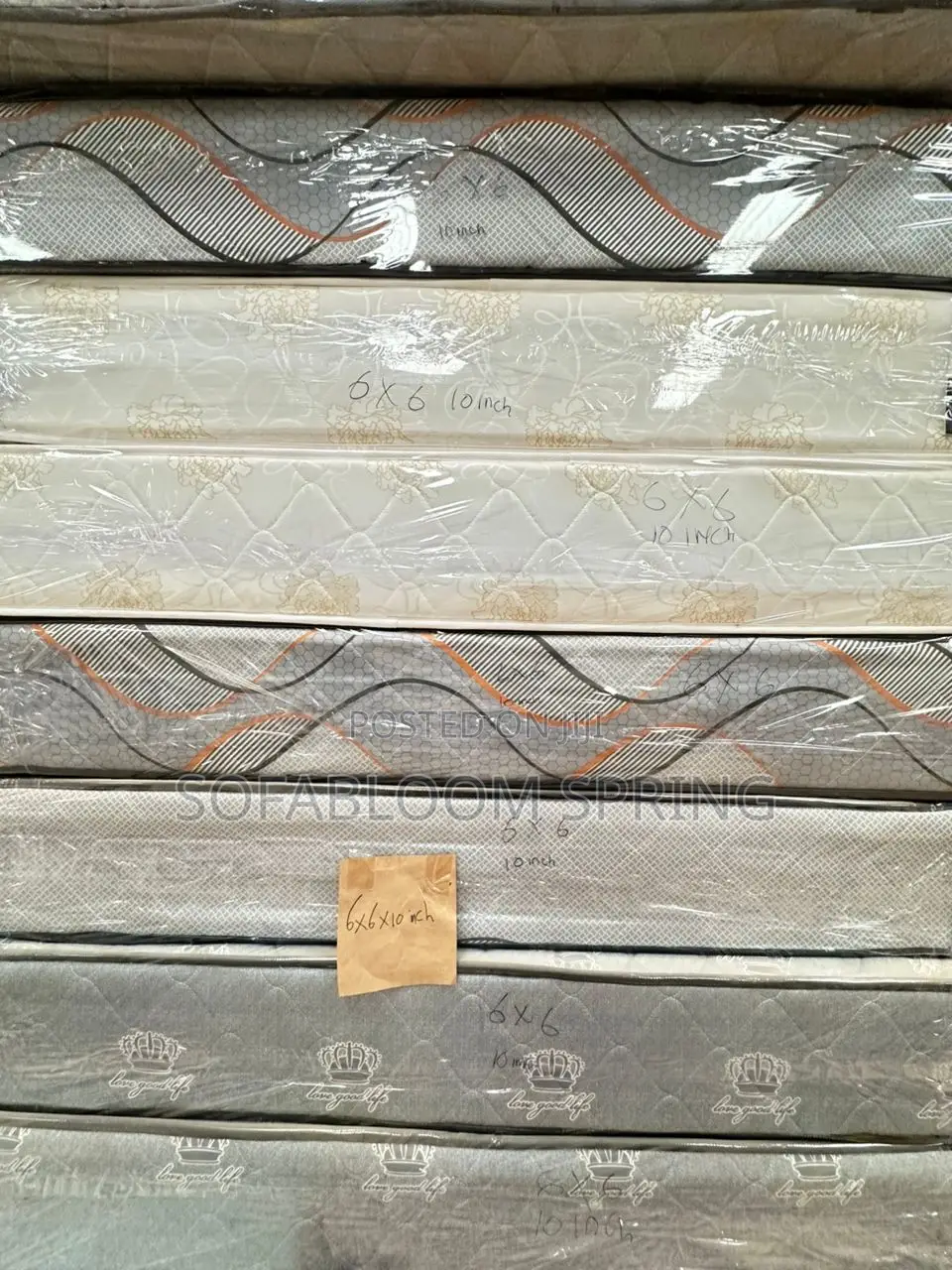 6*6 Spring Mattress - 10 Inches