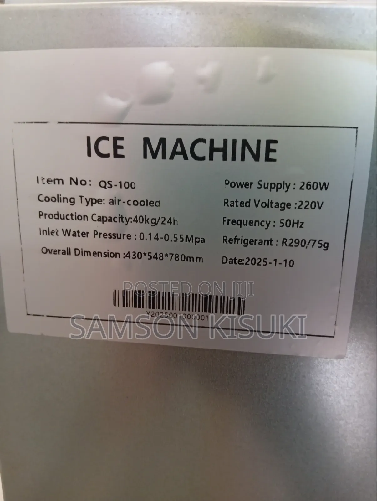 Ice Cube Maker Machine