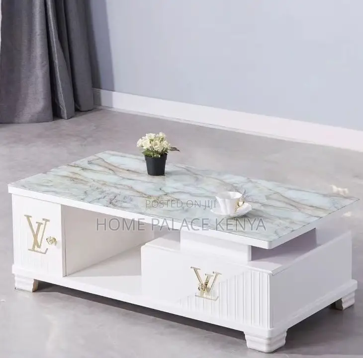 Coffee Table: High End Glossy Natural Marble Table