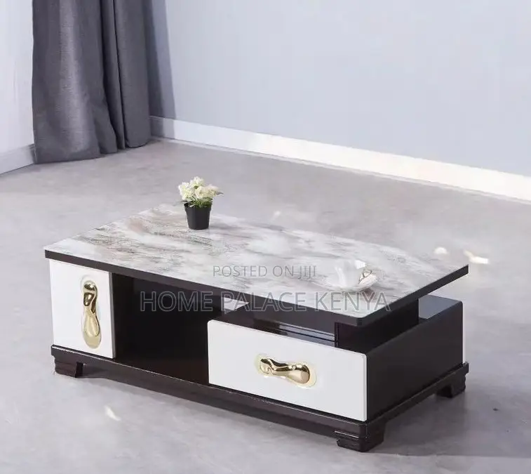 Coffee Table: High End Glossy Natural Marble Table
