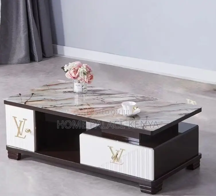 Coffee Table: High End Glossy Natural Marble Table