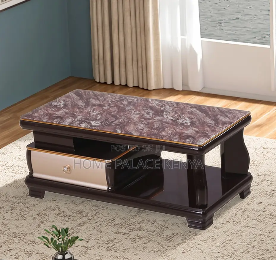Coffee Table: High End Glossy Natural Marble Table