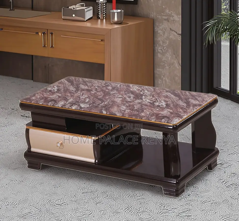 Coffee Table: High End Glossy Natural Marble Table
