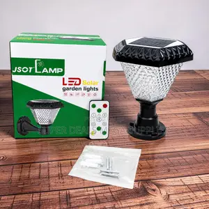 Solar Gate Pillar Lamp Dusk to Dawn Soft Glow Energy-Saving Led