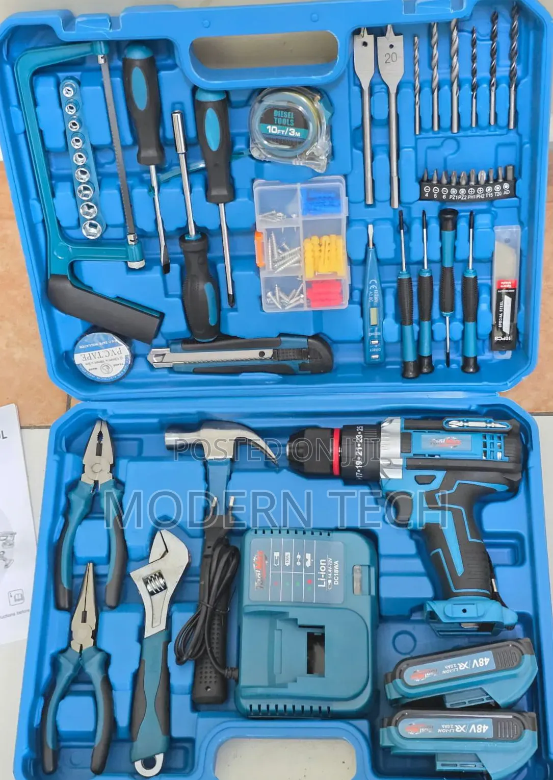 Makita Toolmax 48v Professional Cordless Hammer Drill Set