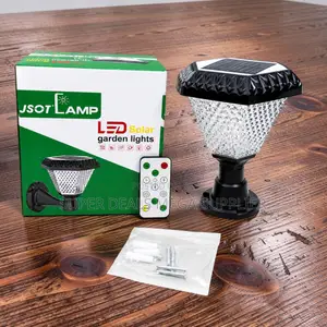 Solar Garden Pillar Light Long Runtime RGB Led Auto Sensor Outdoor
