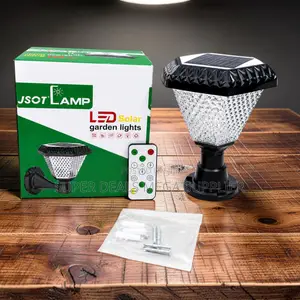 Solar Gate Pillar Lamp RGB Led Decorative Night Waterproof Outdoor