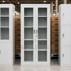 2-Door Full Glass Cabinet
