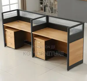 Office Workstation; Two Users MDF Office Straight Workstation