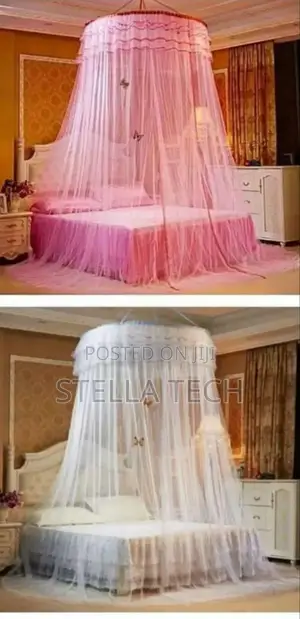 Free Size Round Mosquito Nets Pink,Purple,White,Cream