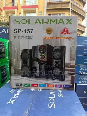 Solarmax 2.1ch Multimedia Bluetooth Speaker System – Usb/Fm/Sd Remote