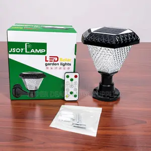 Dusk to Dawn Solar Main Pillar Light High Capacity Battery RGB Led