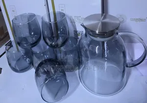 7 Set Smoky Glass Borrosilicate