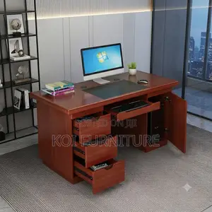 Office Desk; 1.2 Meter Executive Merkel Mahogany Desk