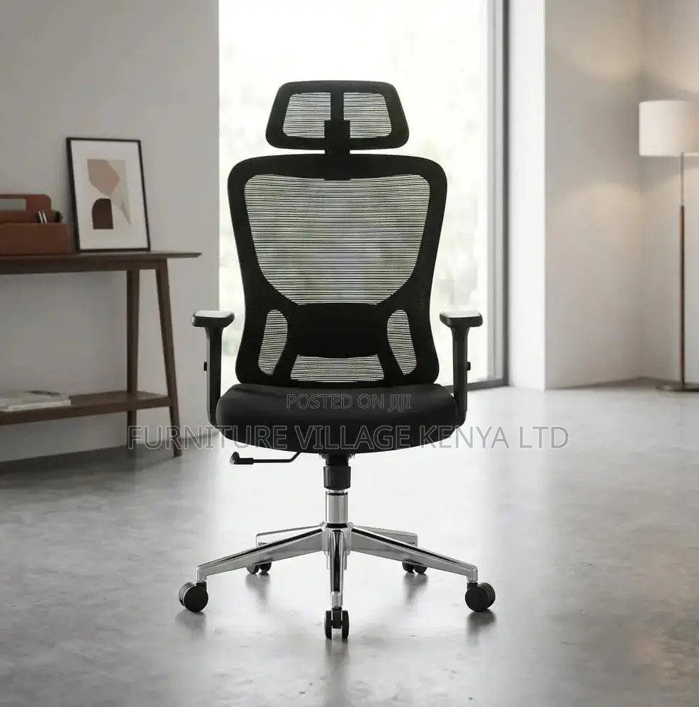 Strong Mesh Highback Chair With Adjustable Armrest