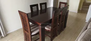 Mahogany Dining Table and 8 Chairs