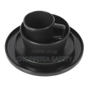 *24 PCS Black Dinner Set