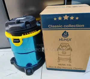 Nunix Professional Wet Dry Vacuum Cleaner 15l – Strong Suction,