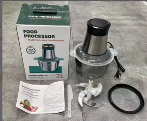 *2l Stainless Steel Electric Food Chopper Processor and Meat Mincer.