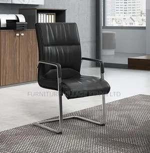 Ergonomic Modern Leather Sledbase Office Chair