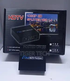 1×2 Hdmi Splitter Duplicates Hdmi Signals Connects 1-source 2-screens