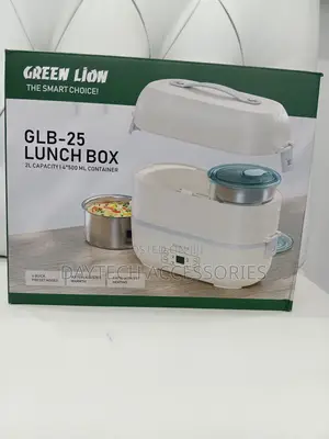 Green Lion Portable Electric Lunch Box 2-in-1 Food Warmer.