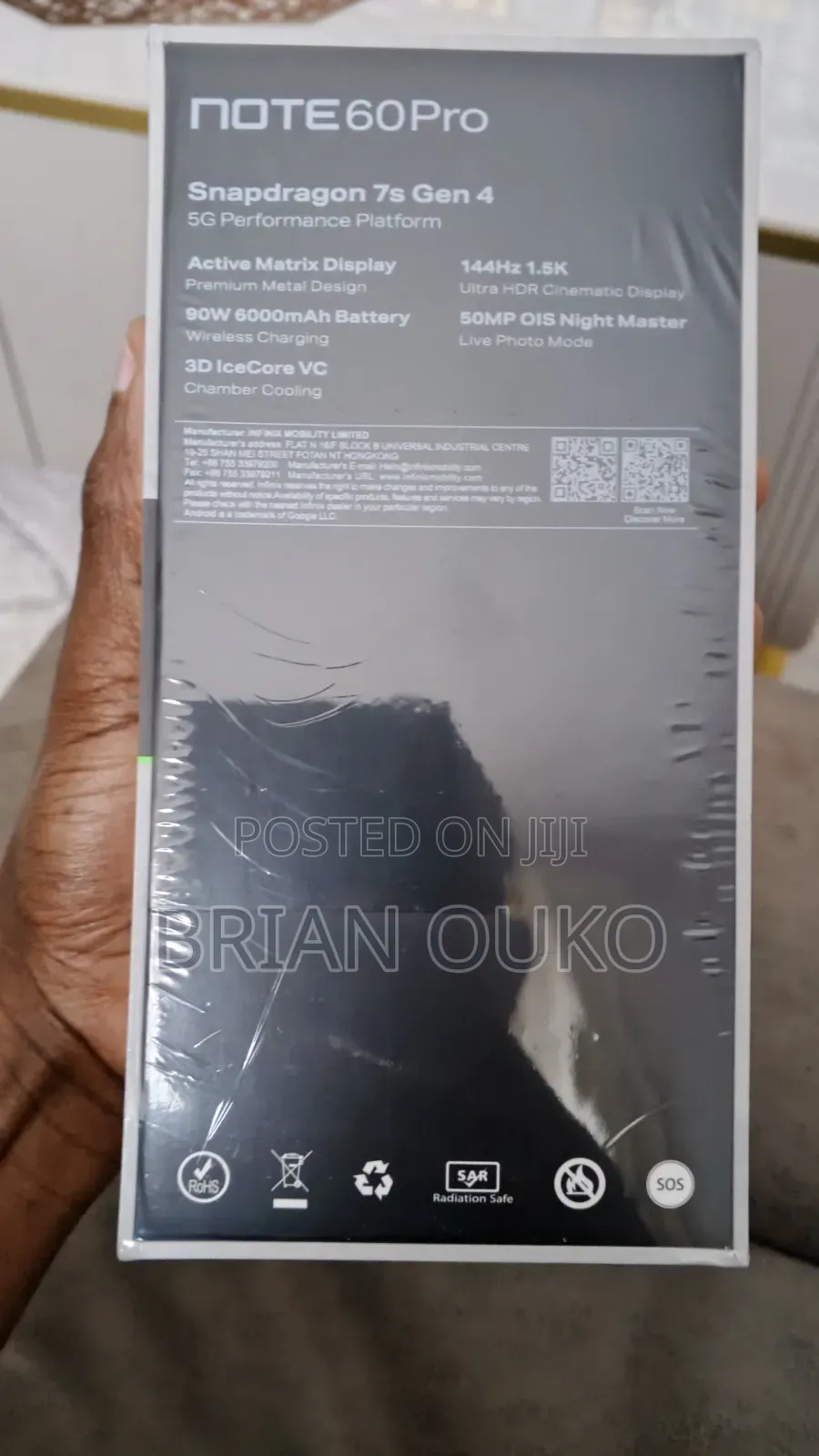 New Infinix Note 6 64 GB Blue