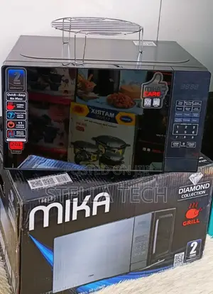 Silver Mika Microwave Oven With Grill 20 Litres