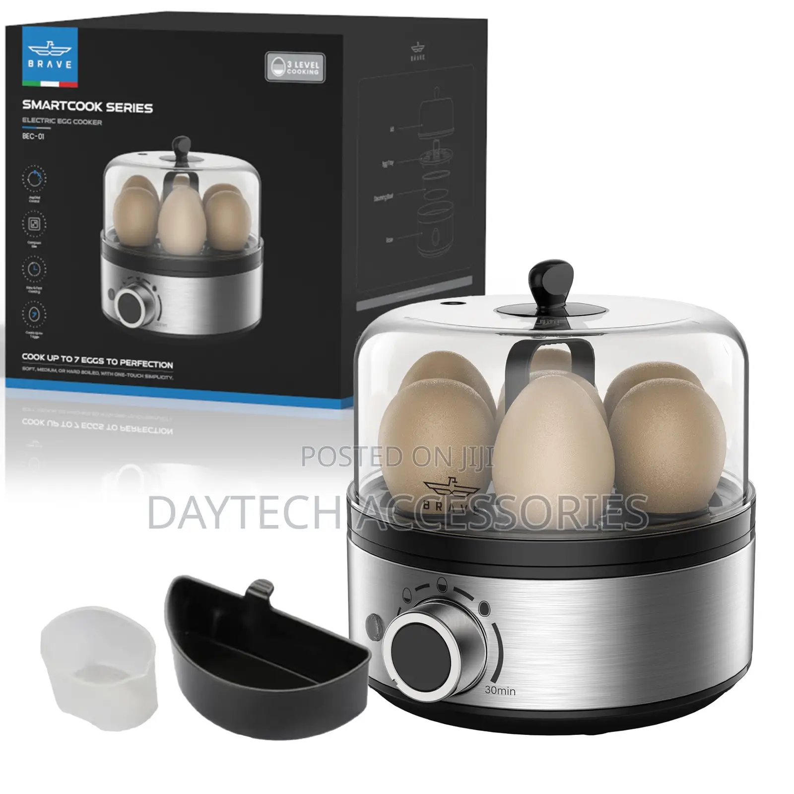 Brave Smart Electric Egg Cooker Boiler 7-Egg - Bec-01