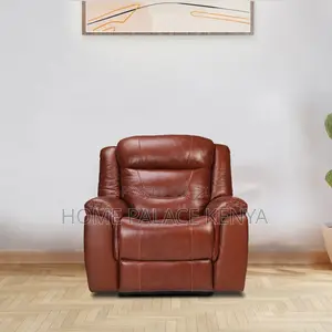 Home Sofa: Brown Tan Single Recliner