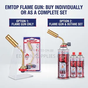 Flame Gun Emtop Brazing Gun Safety Fire Portable Butane Torch Gas Can