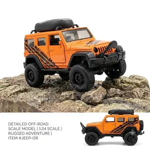 Diecast Jeep Wrangler Toy Car Metallic Model Off-Road