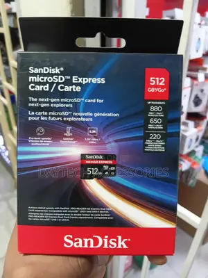 This Sandisk 512gb Microsd Express Card.
