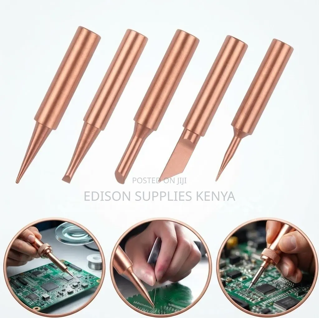 Solder Tips 5pcs Copper Soldering Iron Welding Station Tip