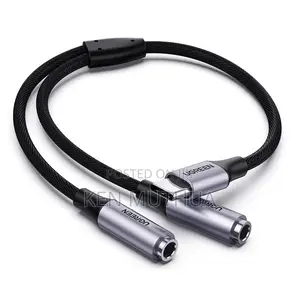 Ugreen Av144 Usb C Male to 2 * 3.5mm Female Audio Cable 25cm