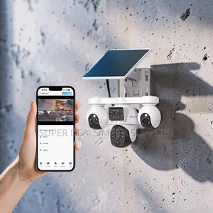V380 Pro 20mp 4g PTZ Rotating Triple Lens Solar Camera Ai Detection