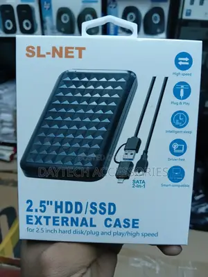 External Hard Drive Enclosure For 2.5-inch Sata Hdd Or Ssd Drives.