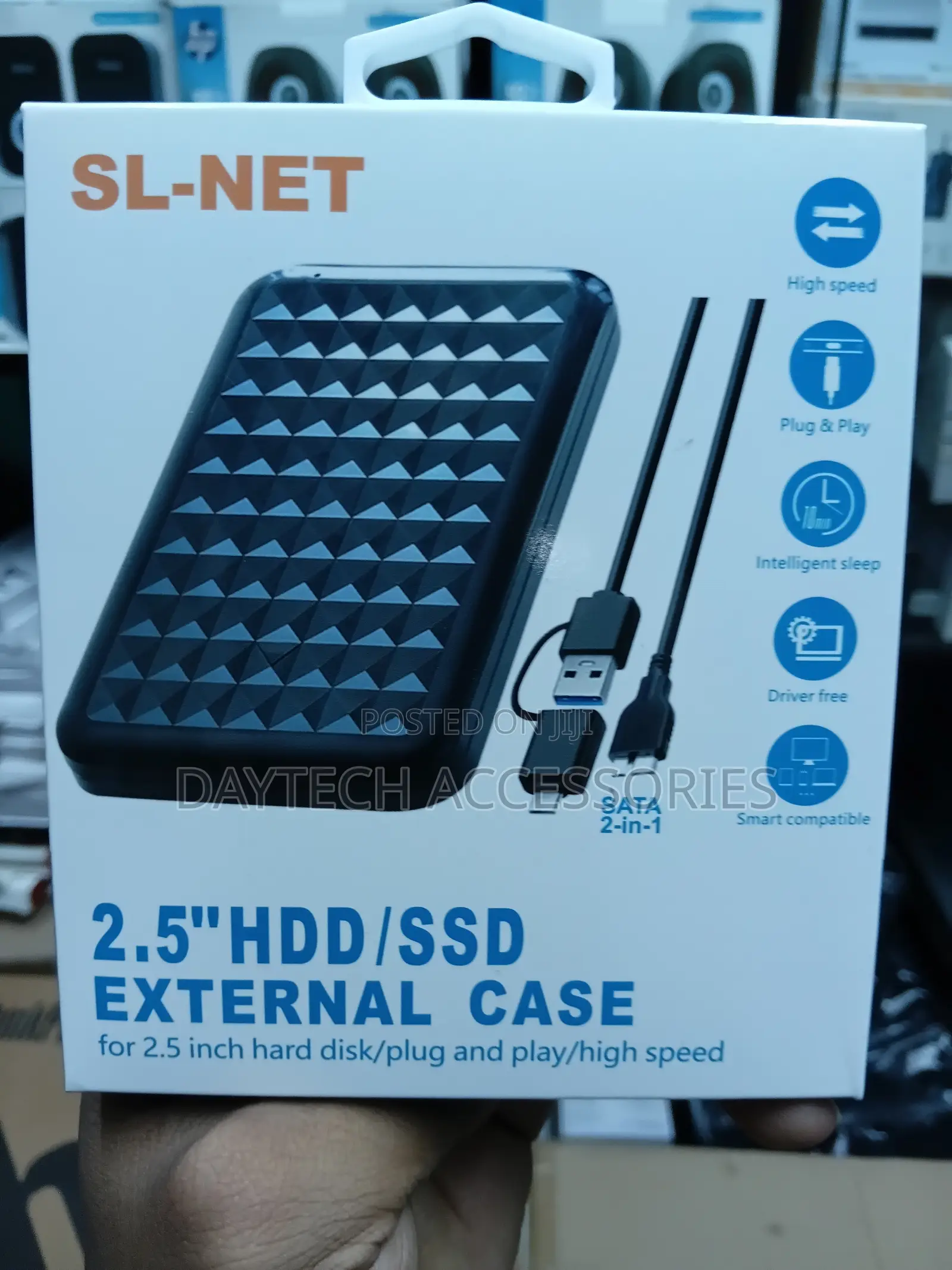 2.5" External Hard Drive Enclosure For Internal Hdd/Ssd Drives