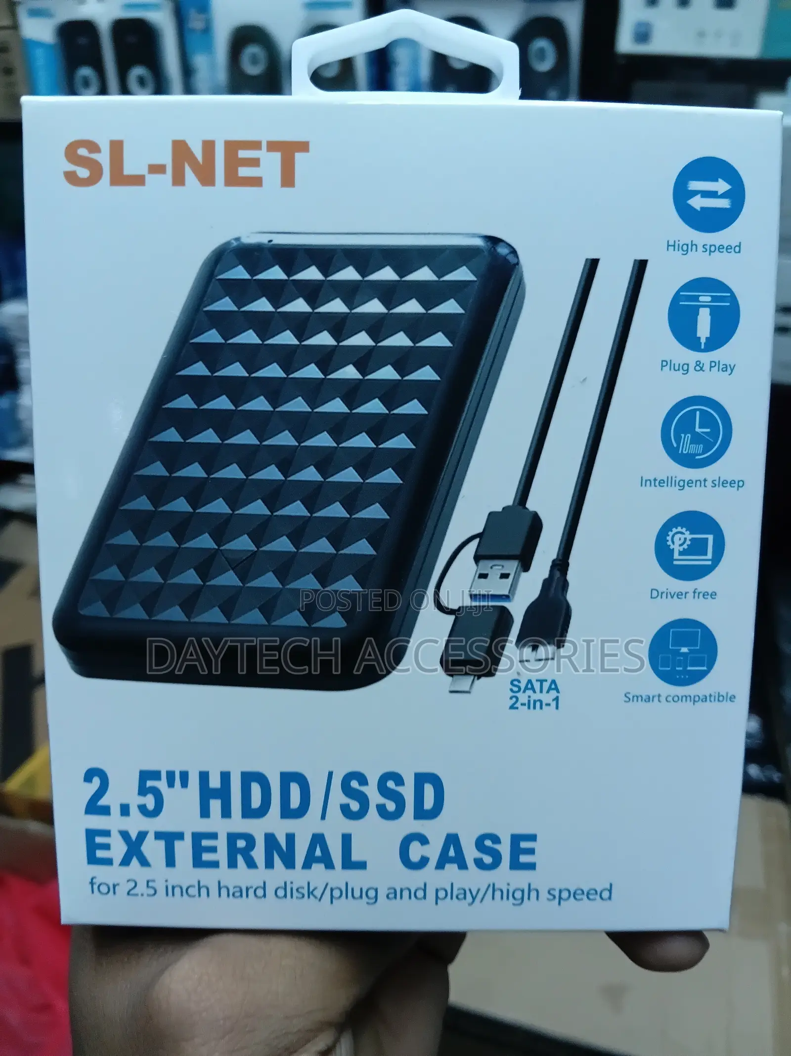 2.5" External Hard Drive Enclosure For Internal Hdd/Ssd Drives