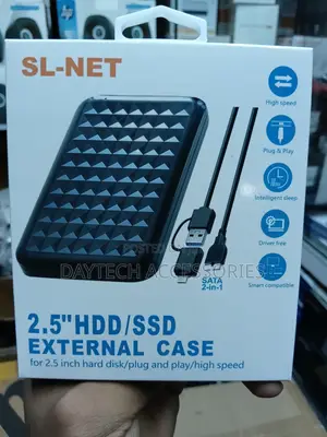 Sl-net 2.5-inch Hard Drive Enclosure For Both Hdd And Ssd Drives.