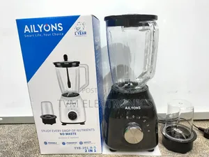 Ailyons 2-in-1 Electric Blender Grinder – 1.5l Multi-Purpose Mixer