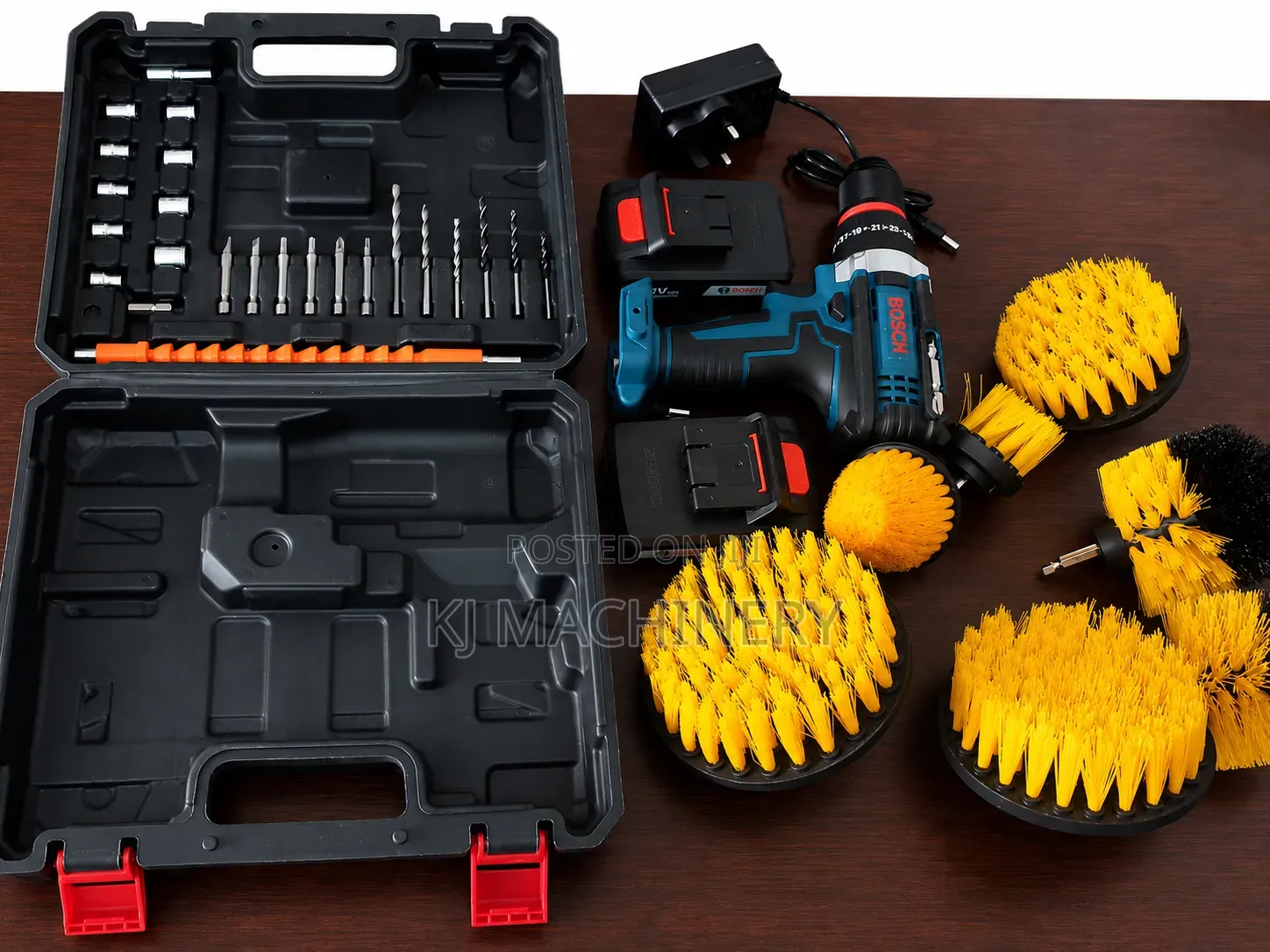 Bosch Cordless Drill Multi-Purpose Cleaning Brush Kit