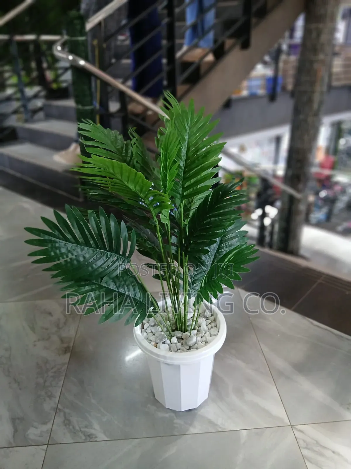 Artificial Plant With Vase Pebbles | With/Without Stand