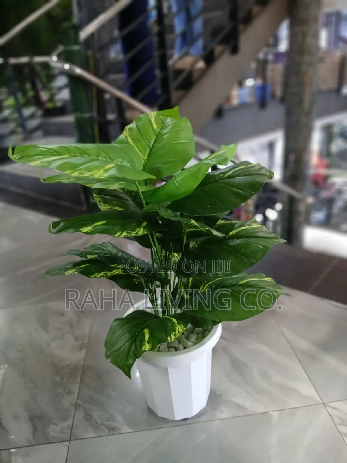 Artificial Plant With Vase Pebbles | With/Without Stand