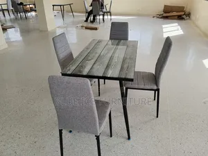Modern 4 Seater Glass Dining Table