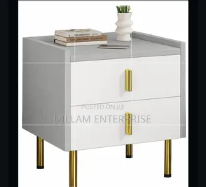 Bedside Table Double Drawer