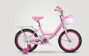 16-Inch Girls' Pink Bicycle | Ladybird Kids Bike With Training Wheels