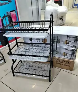 3-tier Kitchen Dish Drying Rack With Drain Tray