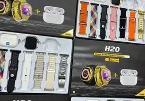 *H20 10in1 Wireless Smart Watch With Earphone Set*